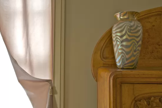 Durand vase on Art Nouveau cabinet